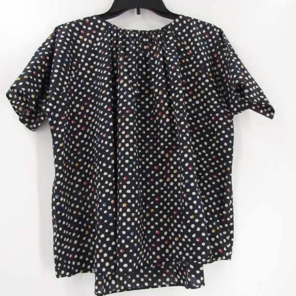 Hobbyra Hobbyre Dot Print Pullover Loose-Fit Top S - Picture 10 of 11